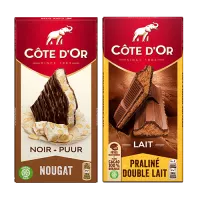 Côte d'Or Fourré Nougat + Praliné double lait