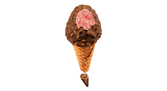 Glacce Cornetto Choc'n'Ball Fraise