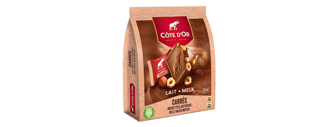 Chocolat côte d’Or Carrés Lait Noisettes Entières