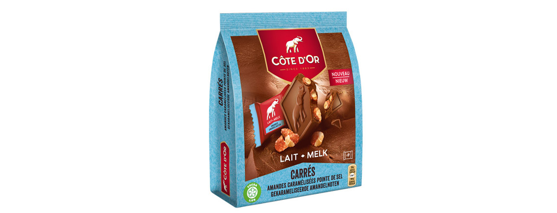 Chocolat Côte d’Or Carrés Lait Amandes sel