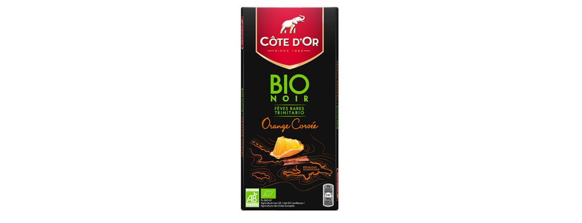 Chocolat Côte d'Or BIO Orange Corsée