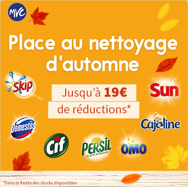 produits pour un nettoyage d'automne