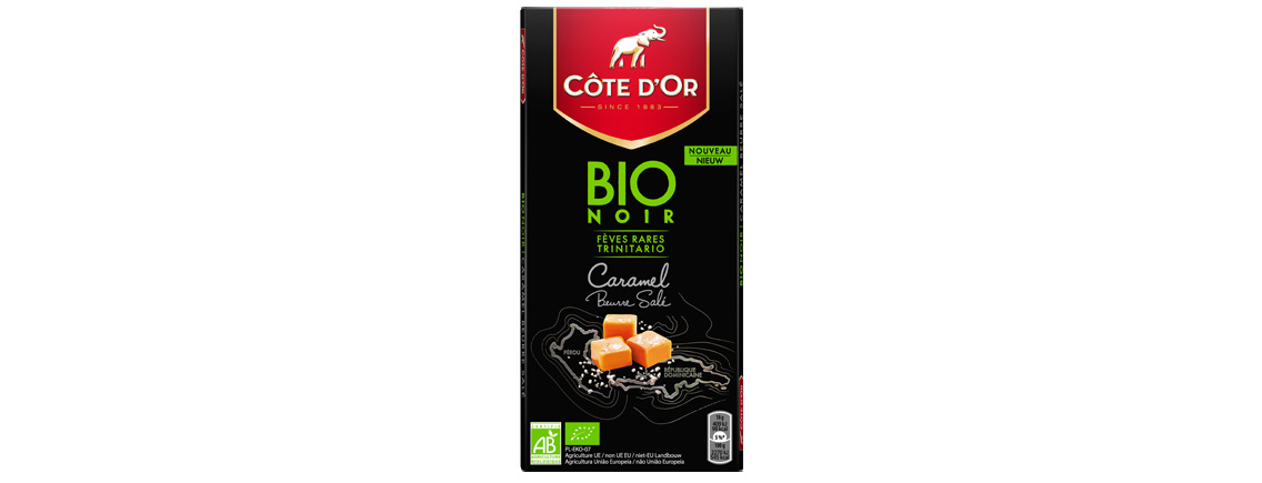 Tablette Côte d’Or BIO Noir Caramel Beurre Salé