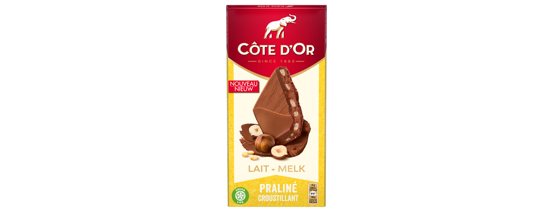 Tablette Côte d’Or Lait Praliné Croustillant