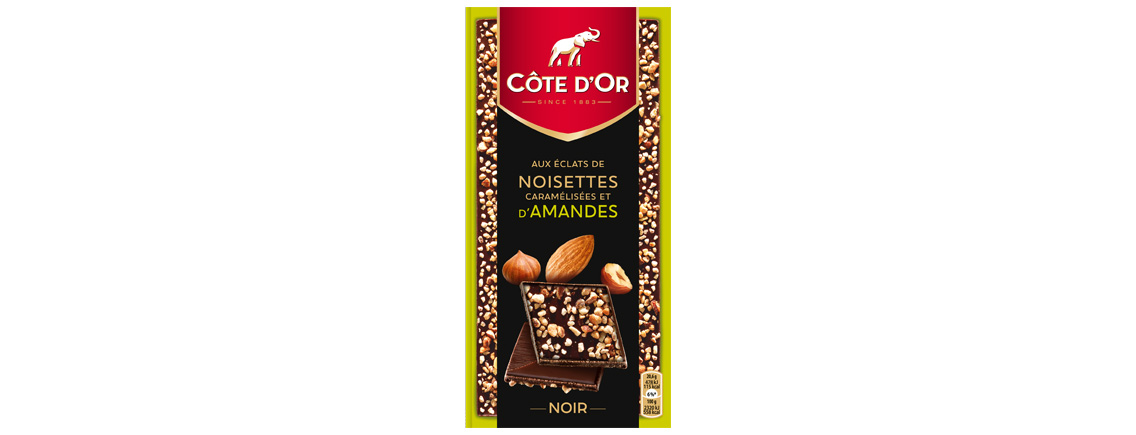 Tablette Côte d’Or Eclats de noisettes et d’amandes