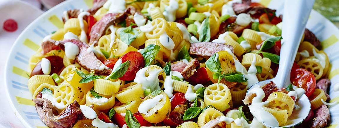 Recette Salade Coloree De Pates A L Orientale