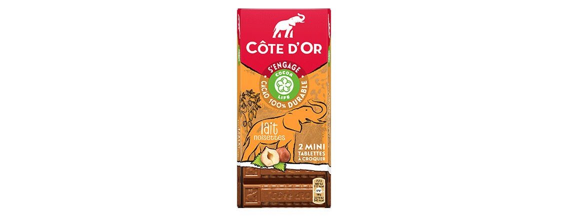 chocolat Côte d’Or Cocoa Life Lait Noisettes