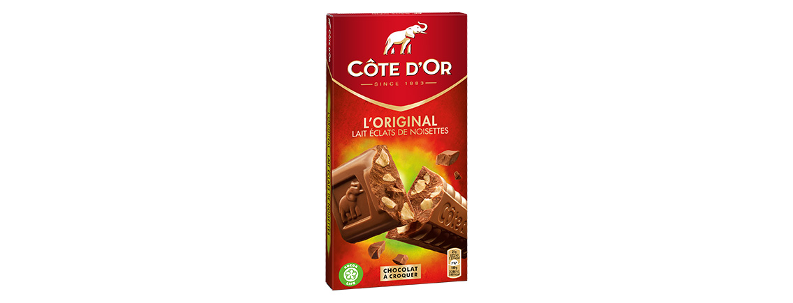 Chocolat Côte d’Or L’original Lait Eclats Noisettes