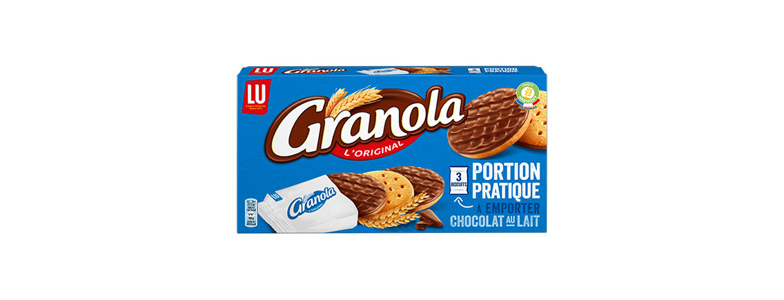 Le pack granola nappé lait format pocket