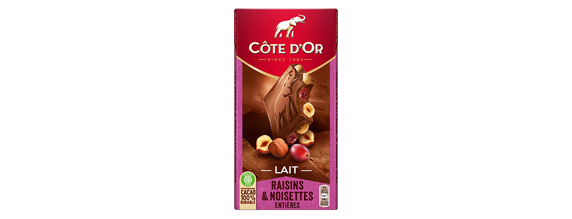 CÔTE D'OR - Lait - Noisettes Entières