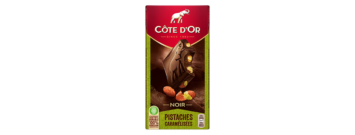 Chocolat Côte d’Or Noir Pistache Caramélisées