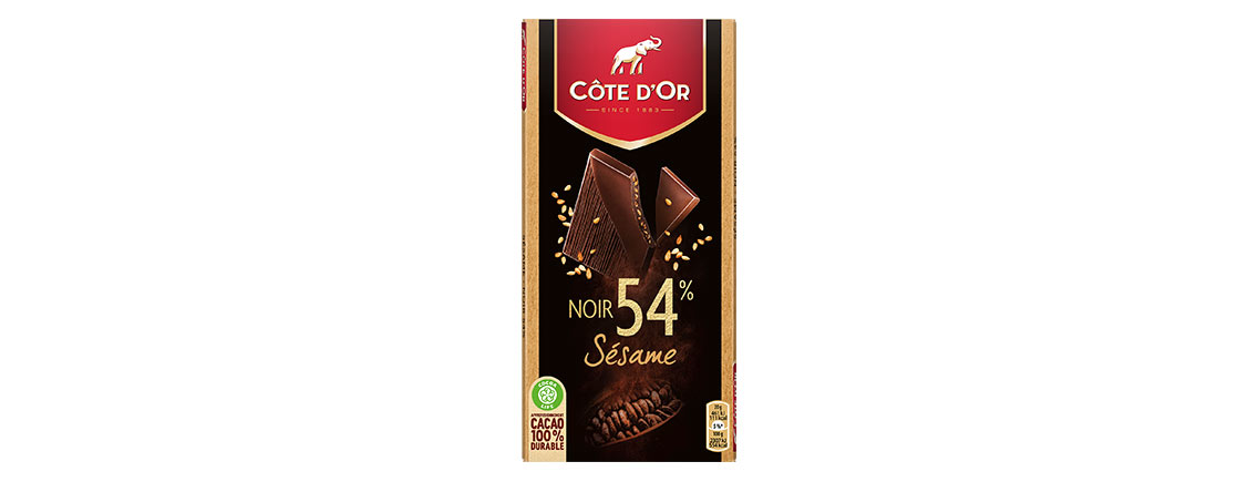 Chocolat Côte d’Or Noir Sésame