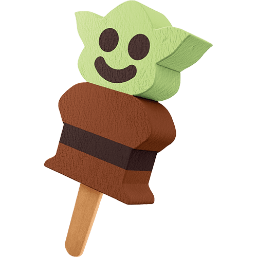 Miko Stick Kids Yoda Chocolat Vanille