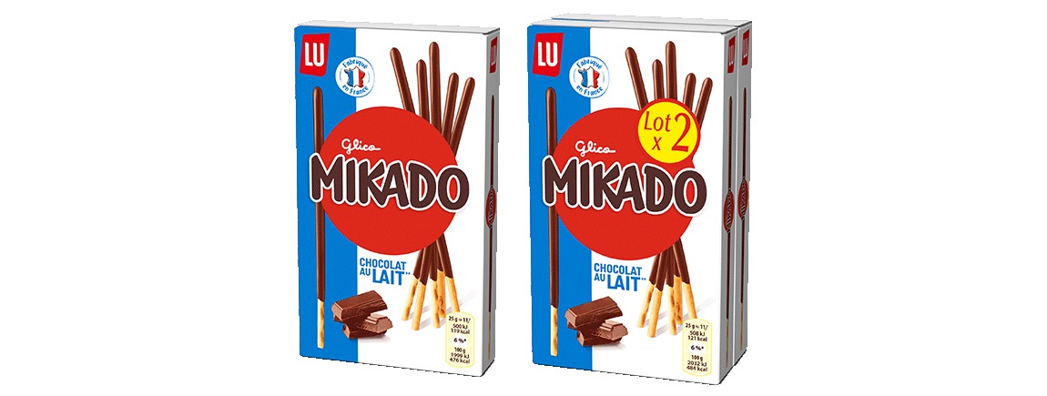Un pack de Mikado Chocolat Noir 