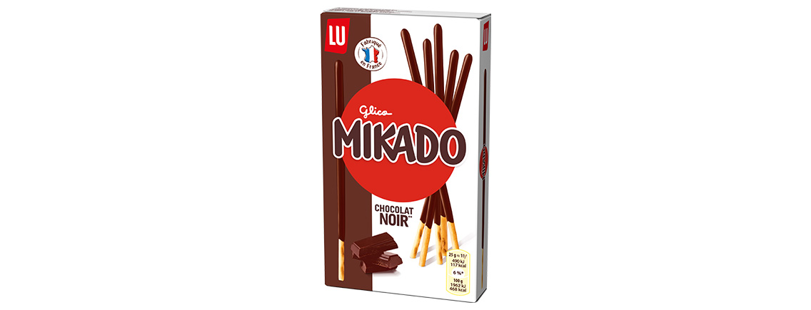 Un pack de Mikado Chocolat Noir 