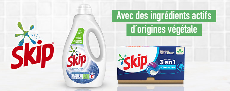 produits skip ingrédients actifs origine végétale