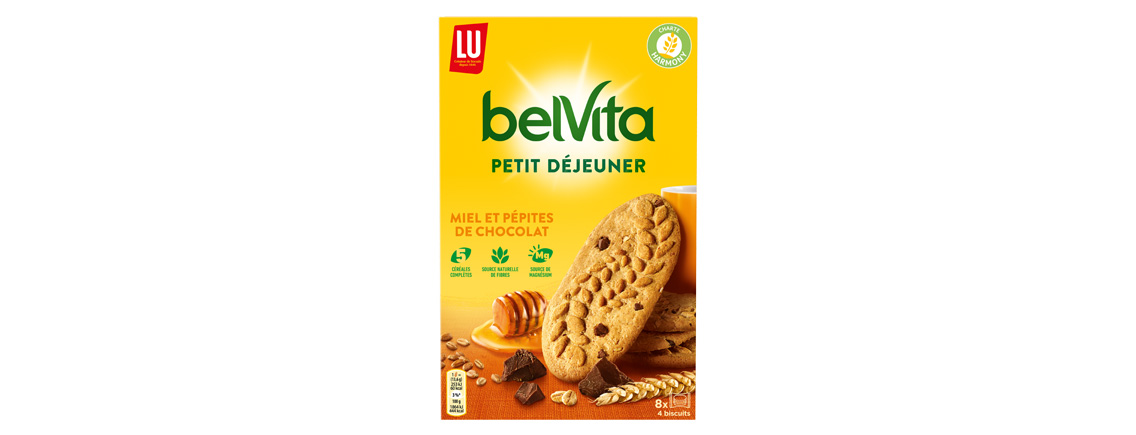 Belvita Original Petit-Déjeuner miel et pépites de chocolat - LU - 435 g