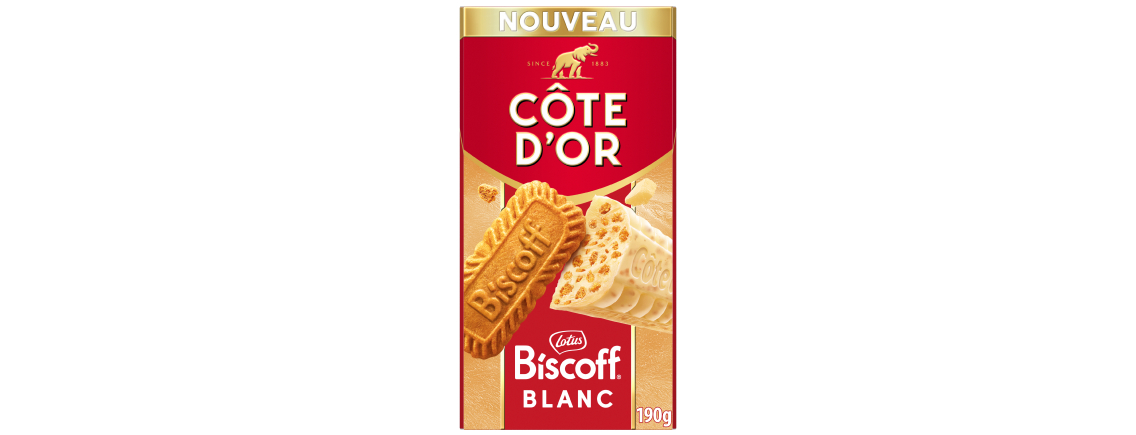 Tablette Côte d’Or Biscoff Blanc