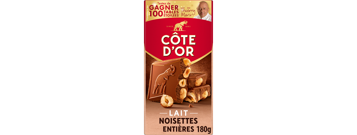 Chocolat Côte d’Or Lait Noisettes Entières