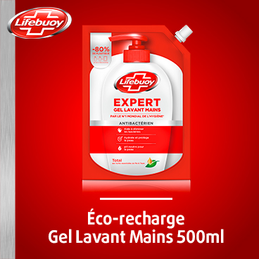 Lifebuoy eco recharge gel lavant mains antibactérien