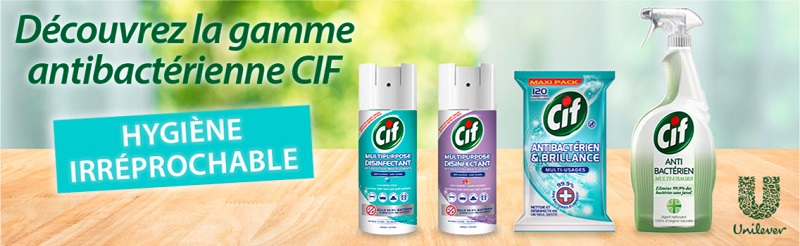 Gamme antibactérienne Cif