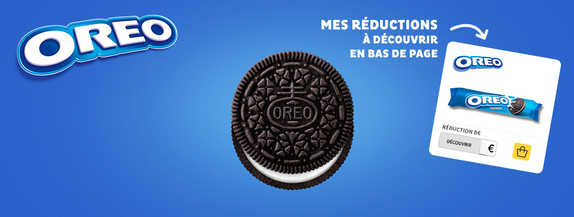 fond bleu et oreo avec un béret