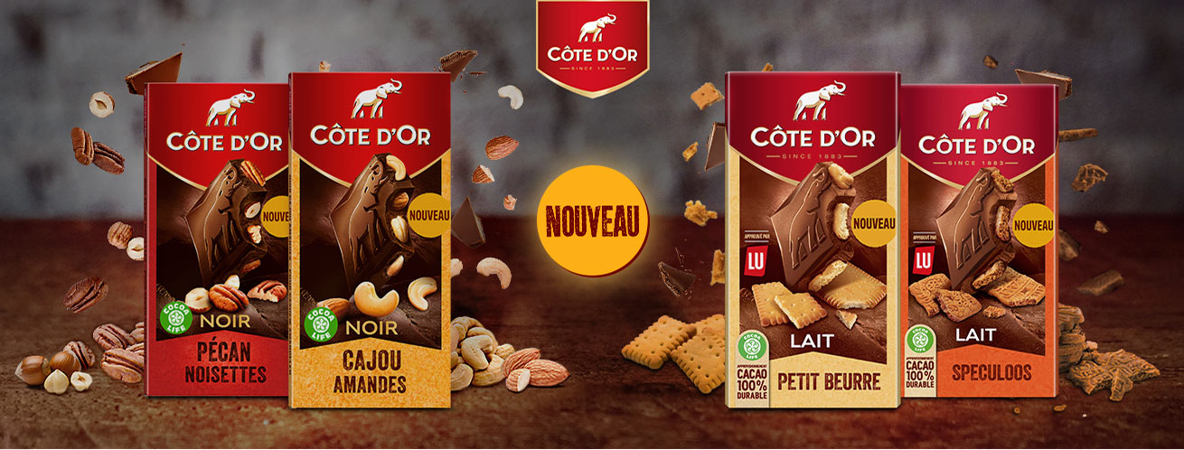 Packs de Côte d’Or avec des fruits à coque