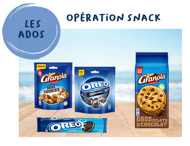 •	Les ados : opération « snack »