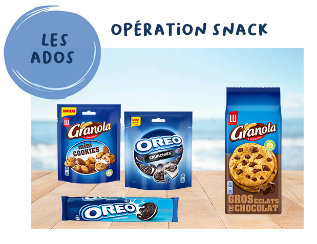 • Les ados : opération « snack »