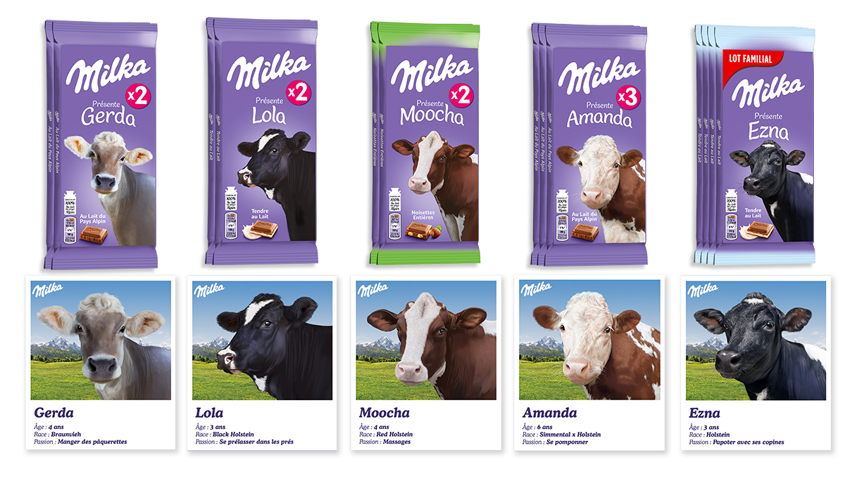 les vaches milka