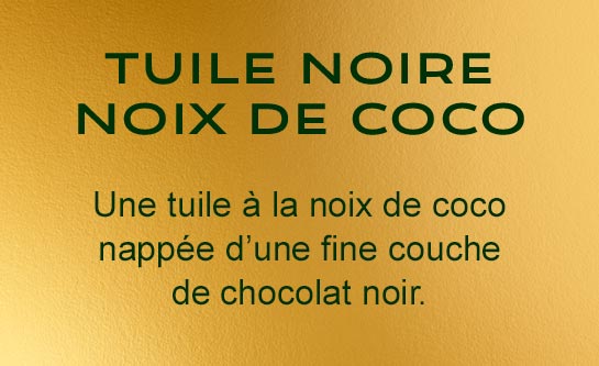 tuile noire noix de coco