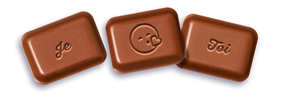 carrés de chocolats milka