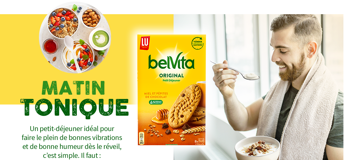 matin tonique avec belvita