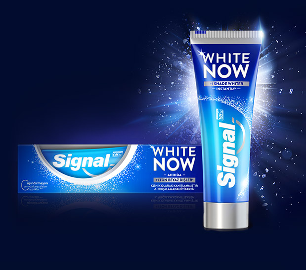 White Now : Dentifrice Signal White Now blancheur sourire éclatant