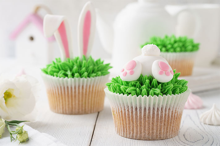 cupcake lapin en sucre
