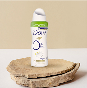 Le déodorant dove 0% original