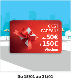 carte cadeau auchan