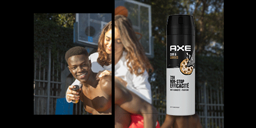 AXE déodorant nouvelle technologie anti-odeur + parfum
