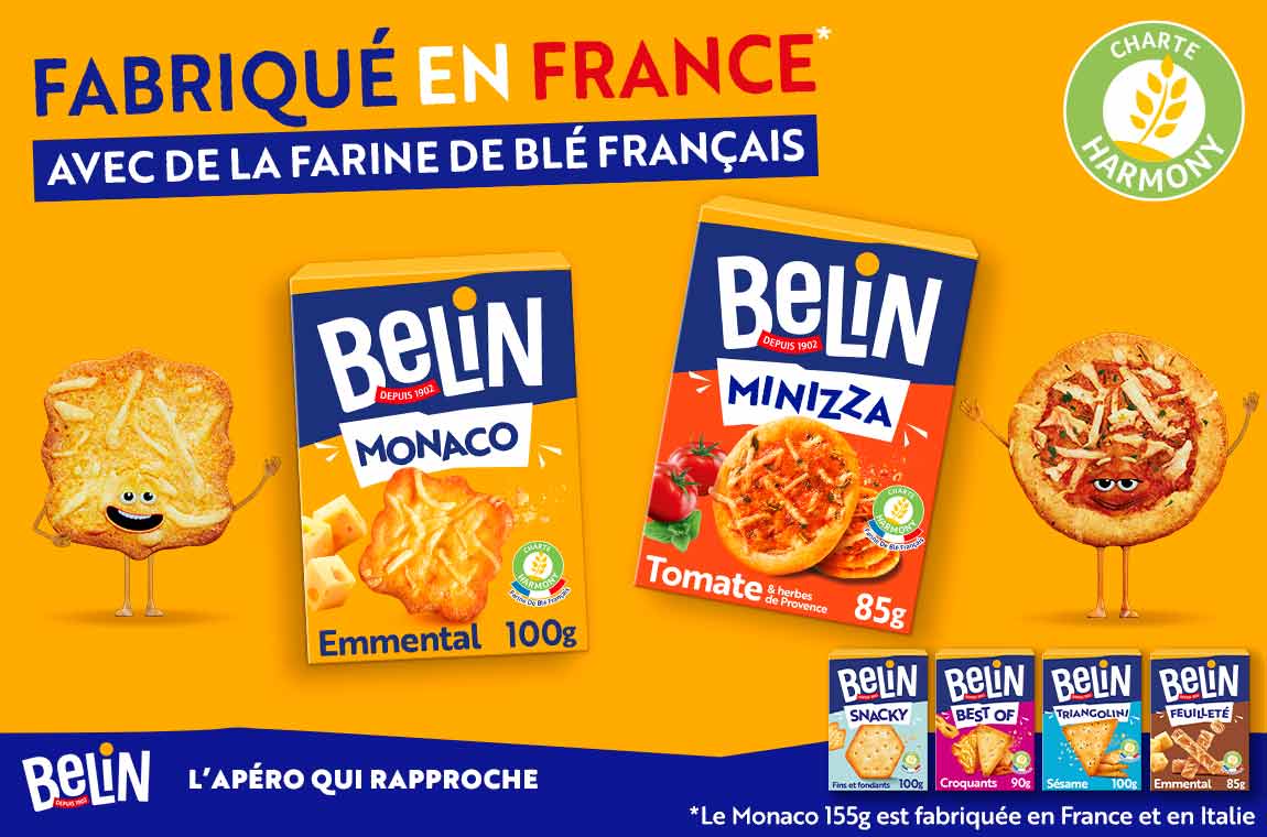 Belin Monaco & Minizza fabriqués en France