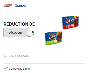 bon de réduction granola