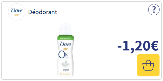 reduction dove deodorant