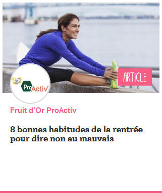 habitudes rentrée