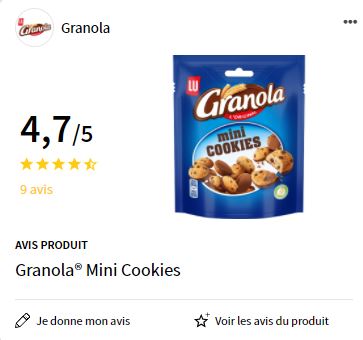 granola mini cookie