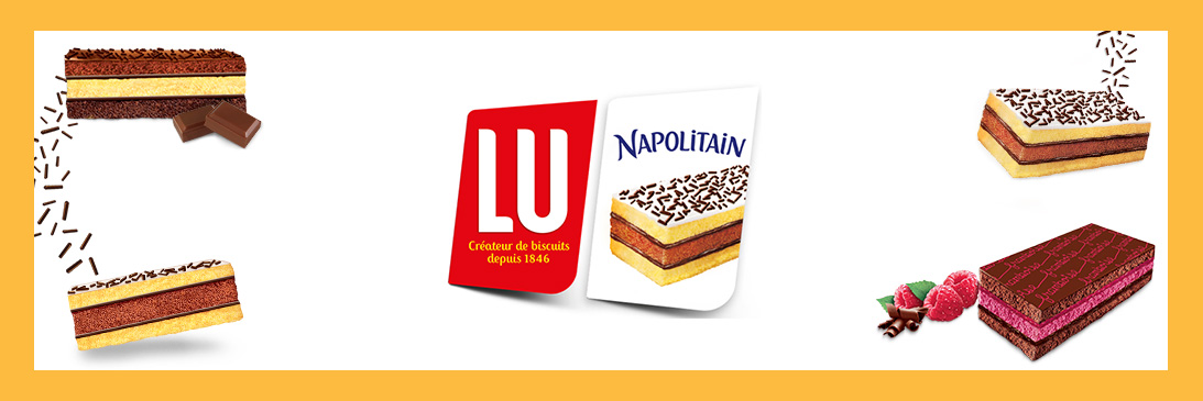 Logo LU et gateaux napolitains