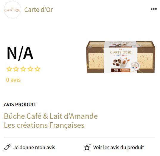 buche cafe lait amandes