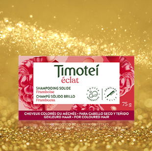 Vos shampooings Timotei, des cheveux éclatants pour briller toute la soirée ! Alignement : Centre