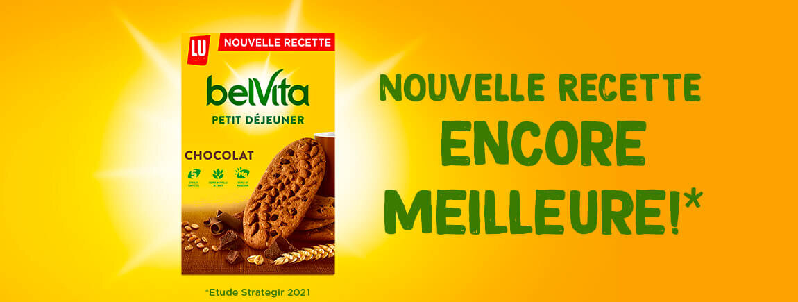 Découvrez la nouvelle recette des biscuits belVita® chocolat