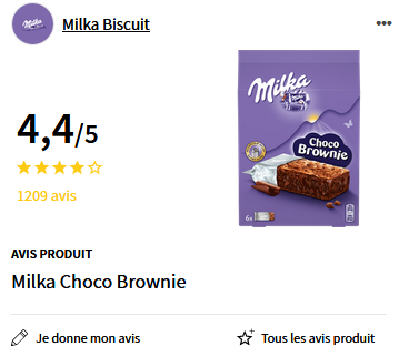 milka choco brownie