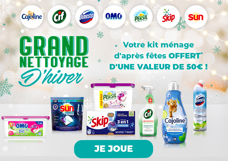 Remportez votre kit ménage