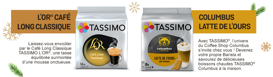 Nos dosettes Tassimo®️ – Columbus Café & Co